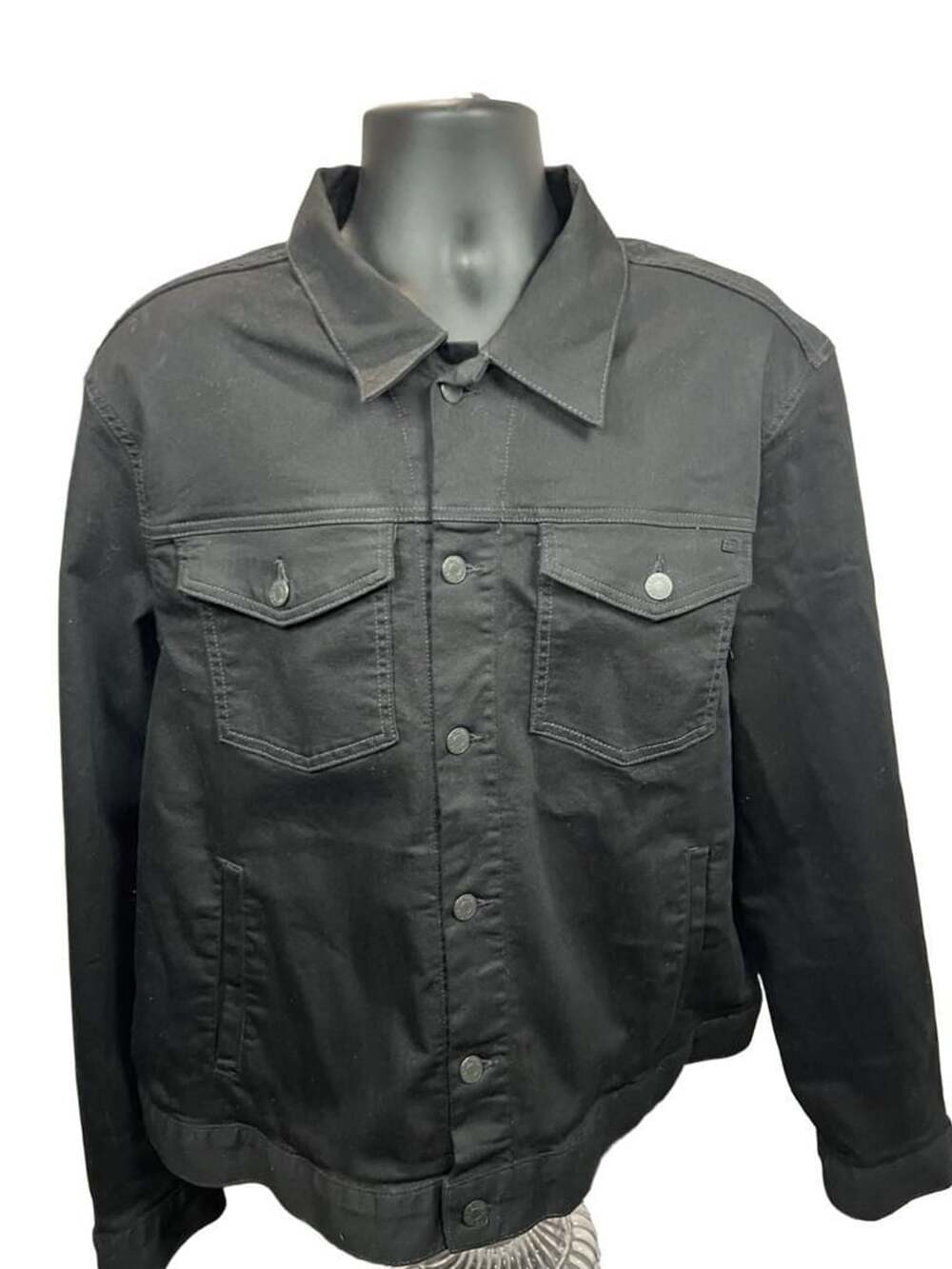 Tommy Hilfiger Men's Black Denim Trucker Jacket XXL